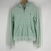 Juicy Couture Jacket Size Large Women Green Zip Hoodie Scottie USA VTG Y2K Terry
