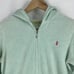 Juicy Couture Jacket Size Large Women Green Zip Hoodie Scottie USA VTG Y2K Terry