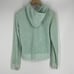 Juicy Couture Jacket Size Large Women Green Zip Hoodie Scottie USA VTG Y2K Terry