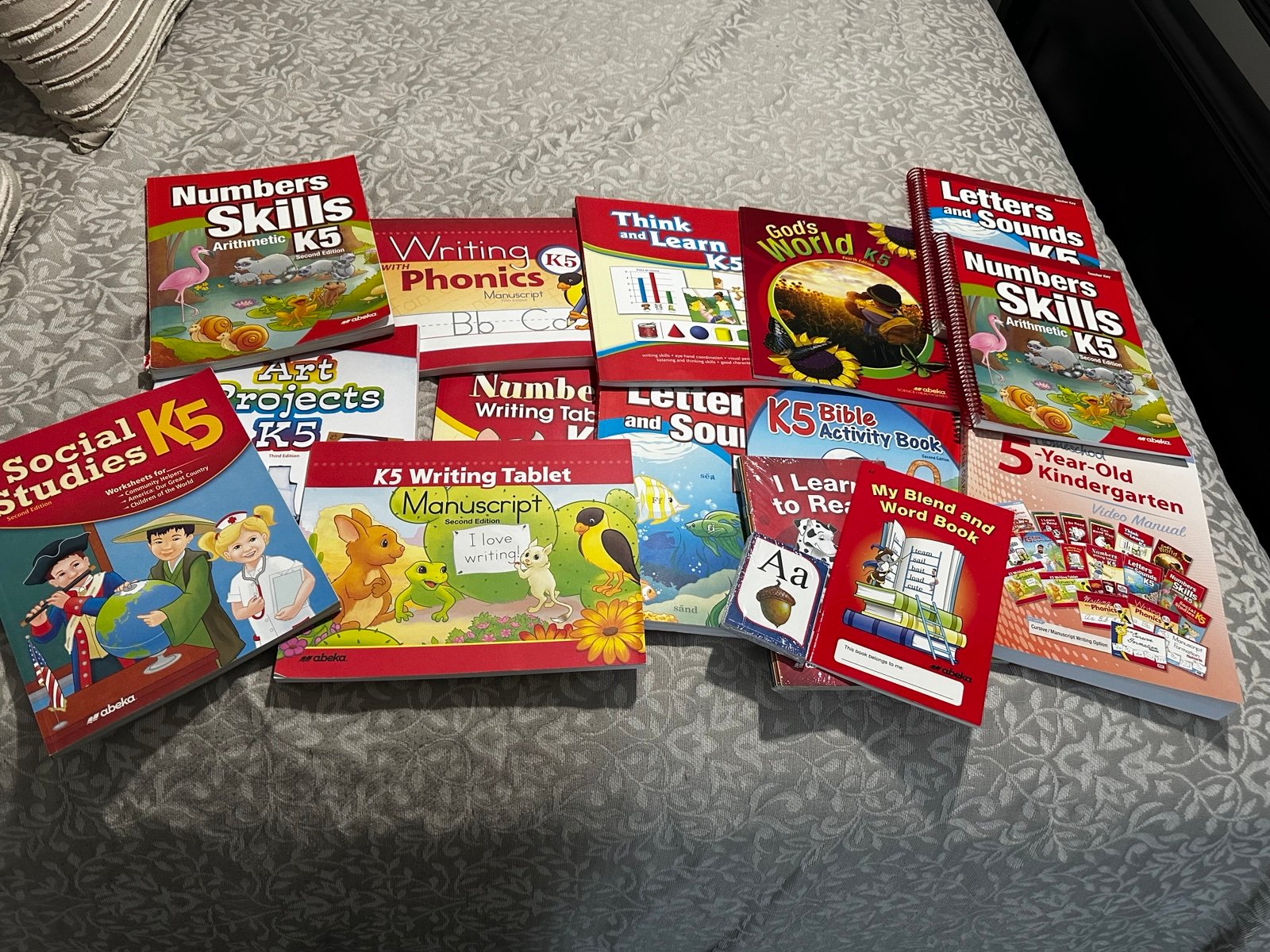 K5 Abeka Homeschooling Books
