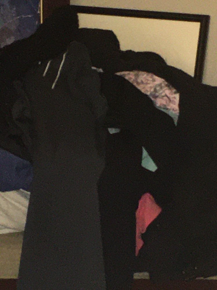 Boxes of clothes