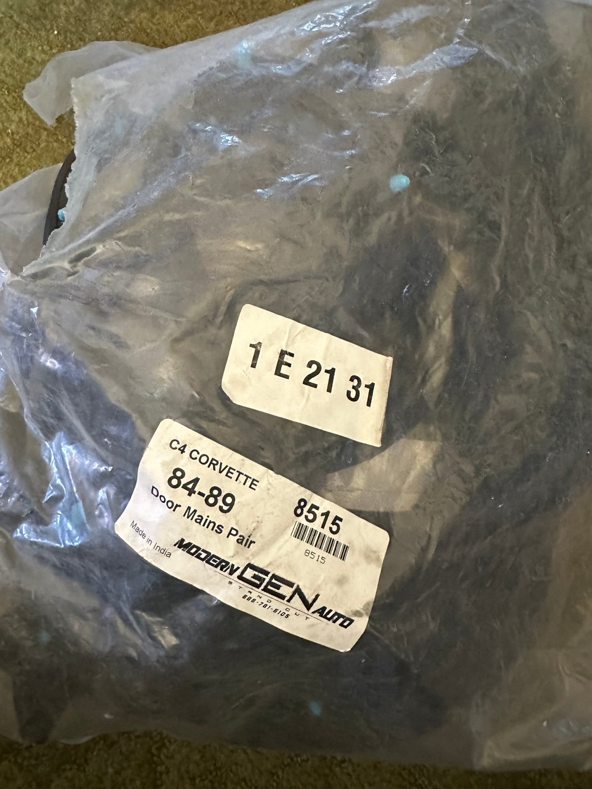 C4 Corvette Main door rubber