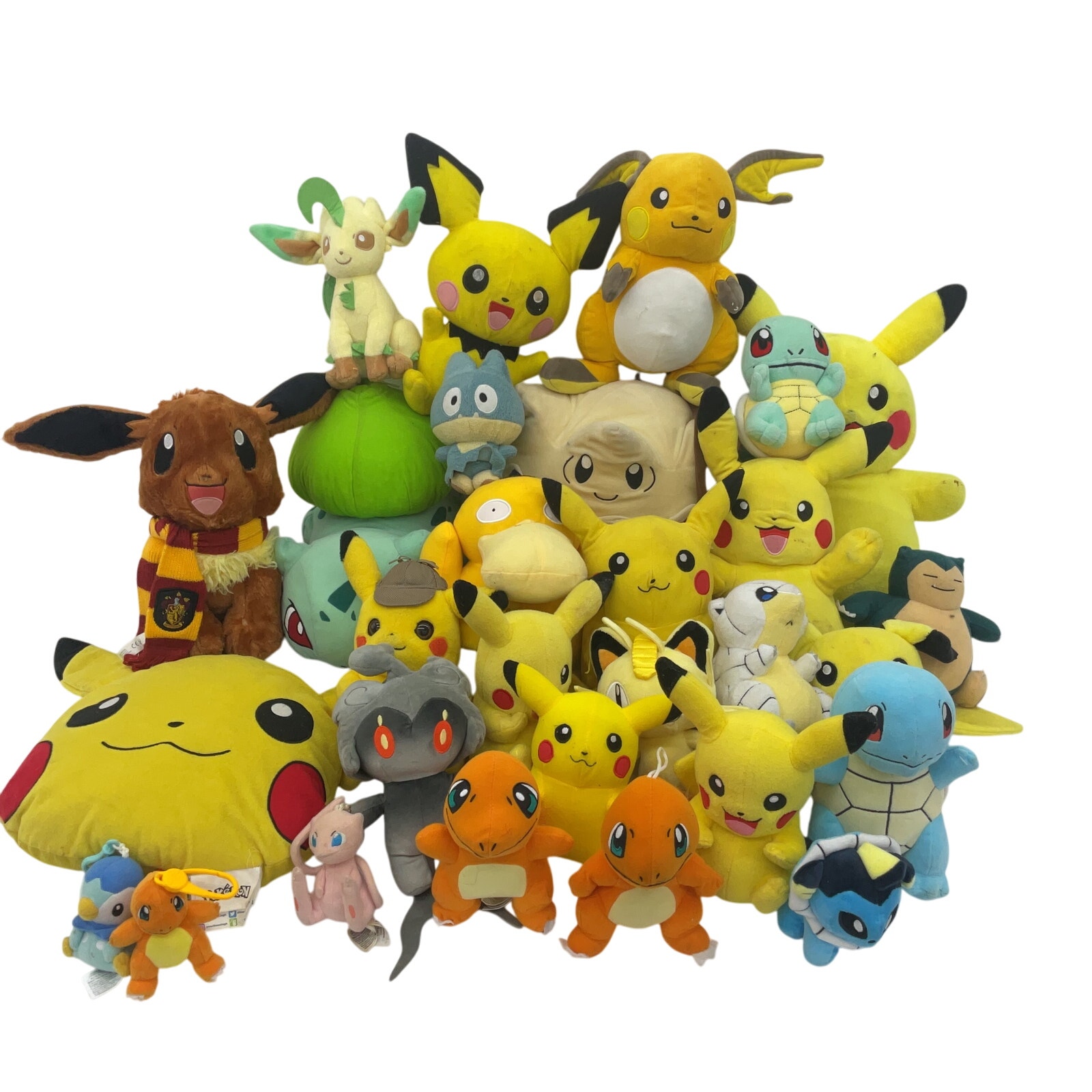 Preowned LOT 12 lbs Pokemon Stuffed Animals Mixed Characters Pichu Eevee Togepi