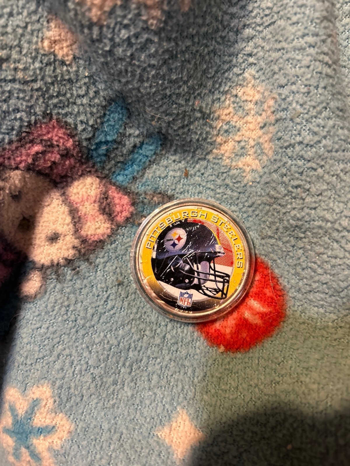 Pittsburgh Steelers NFL fine silver -one Dollar