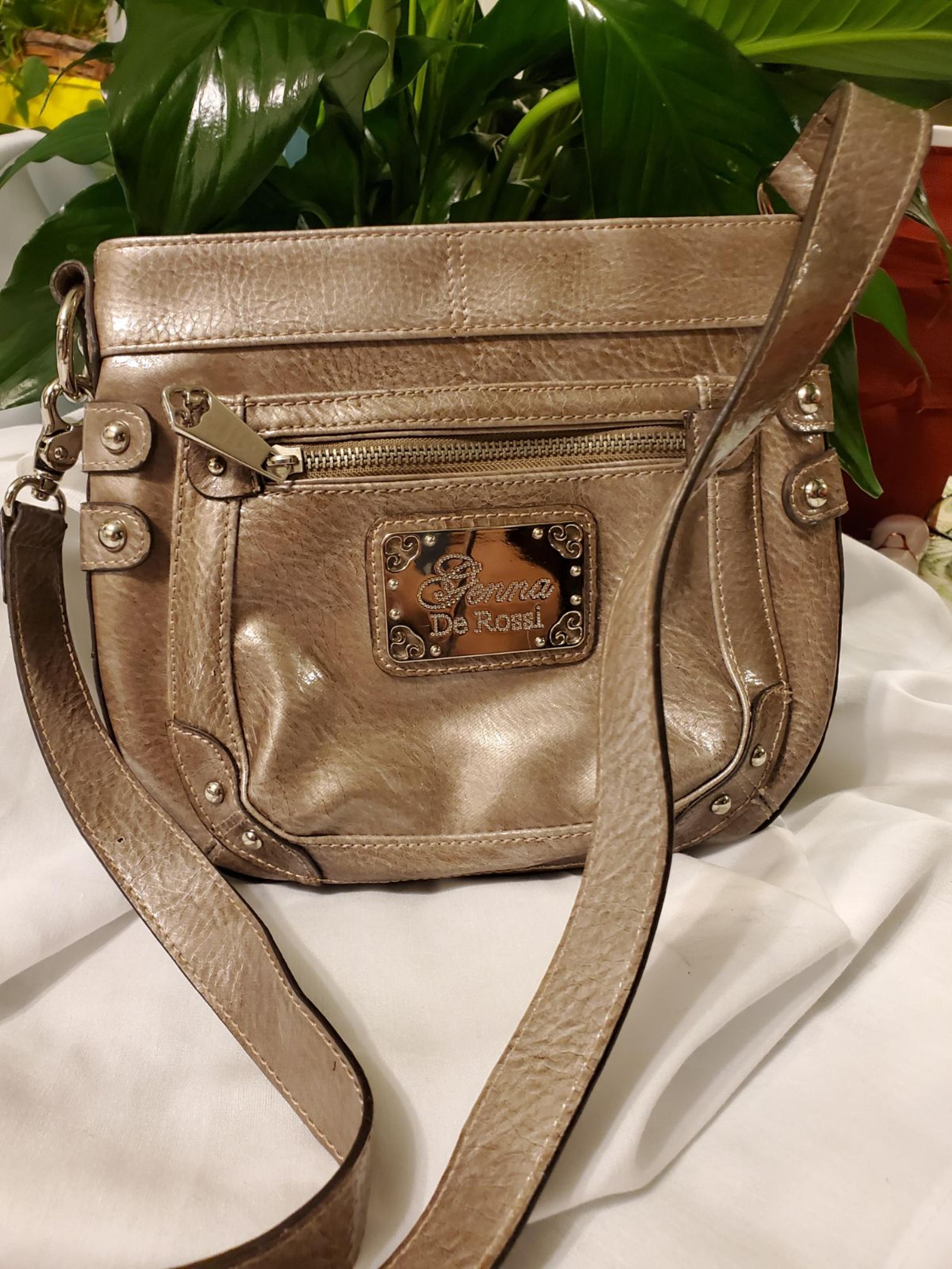 #207-Genna De Rossi Gold Crossbody Bag