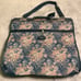 Vintage Skyway Floral Carpet Garment Suit Travel Carry On Bag w/ Lock & Key EUC