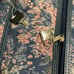 Vintage Skyway Floral Carpet Garment Suit Travel Carry On Bag w/ Lock & Key EUC
