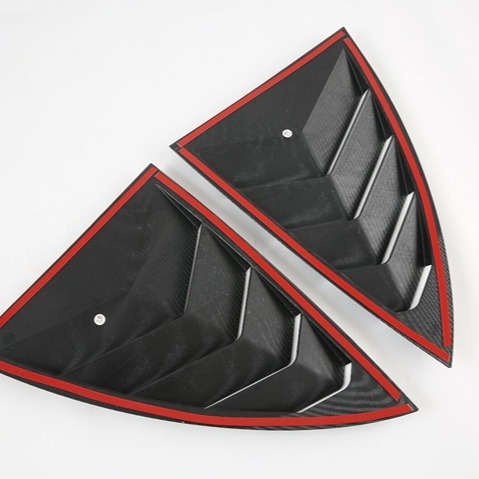 BRAND NEW TESLA MODEL Y 2020-2024 Glossy Black Side Vent Window Quarter Louver