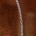 JAI Silver Box Chain Station Necklace