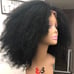 Kinky afro wig 16 100% human hair lace