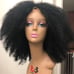 Kinky afro wig 16 100% human hair lace
