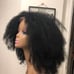 Kinky afro wig 16 100% human hair lace