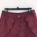 Leith Faux Suede Scallop Shorts Small
