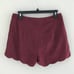 Leith Faux Suede Scallop Shorts Small