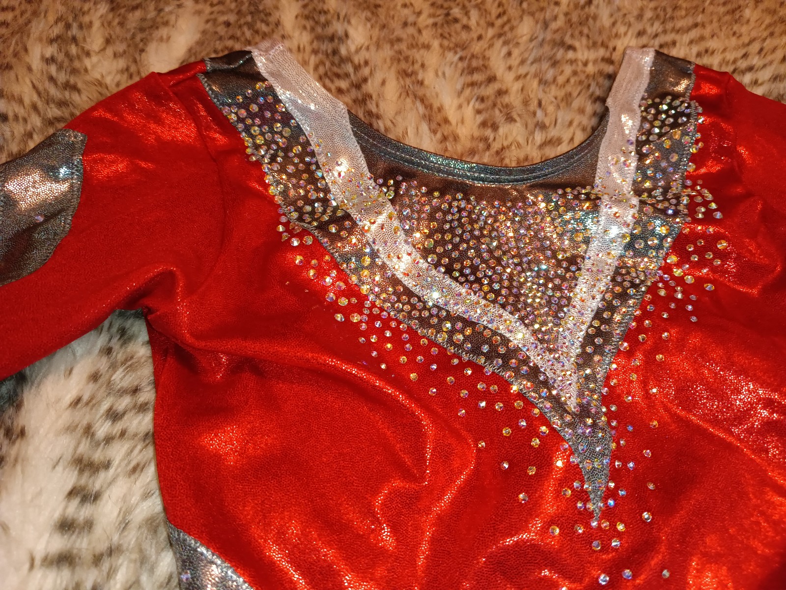 Stunning competition gymnastics leotard adult small