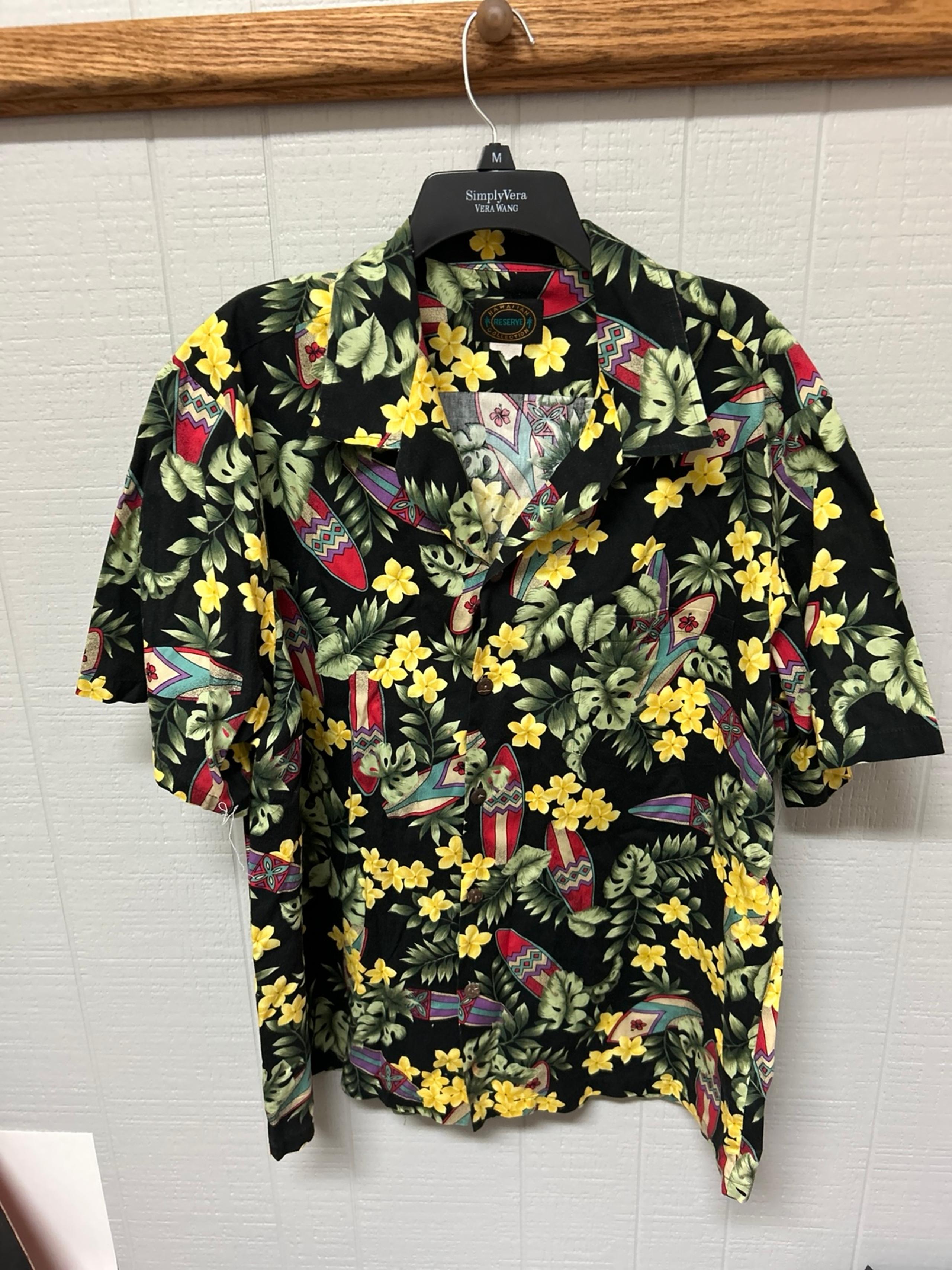 Hawaiian Reserve Collection Hawaiian Shirt 100% Rayon Made in Hawaii Size XL