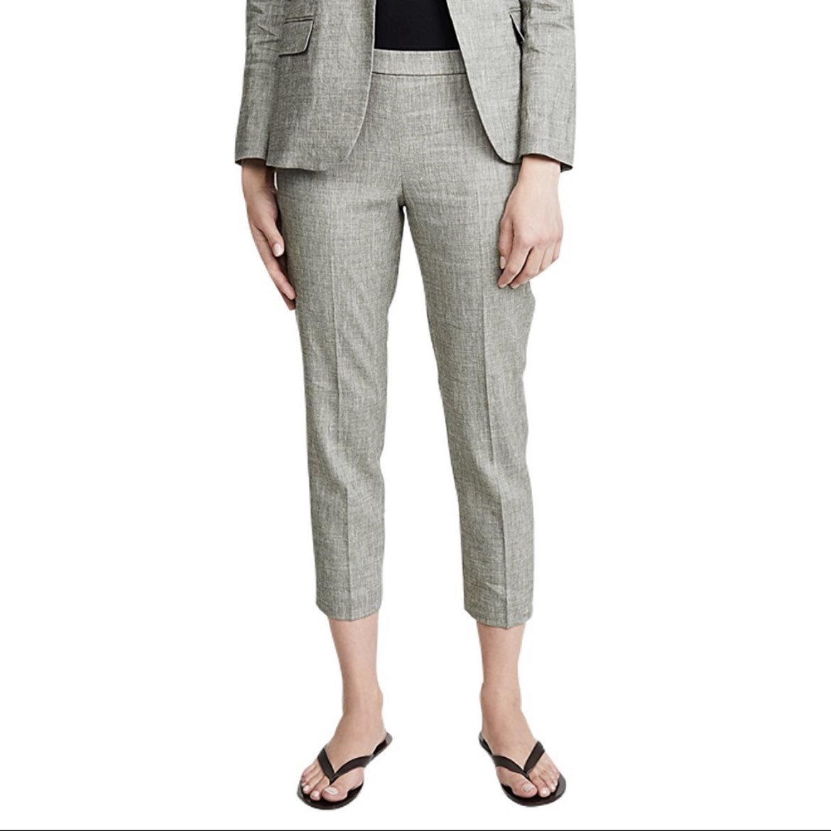 Theory Women's Basic Pull On Office Business Pants Trousers Gray Size 6