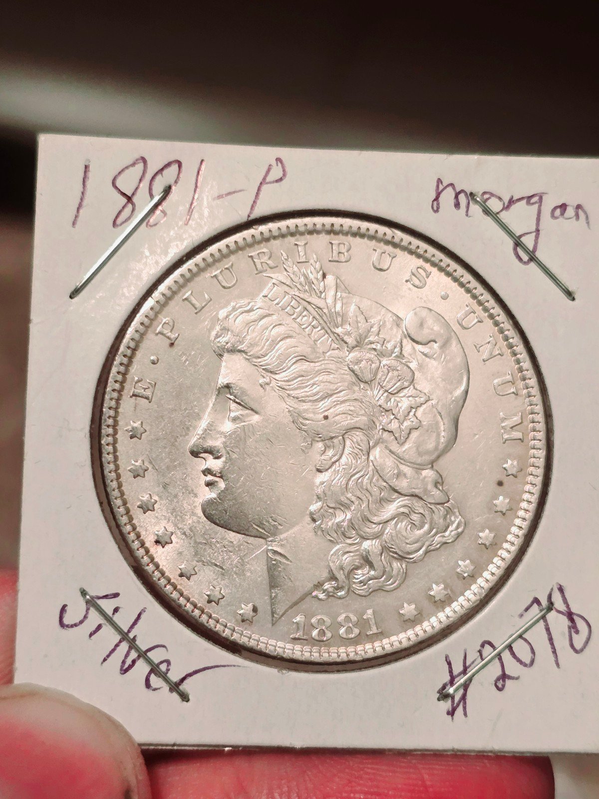 1881 P Morgan Silver Dollar