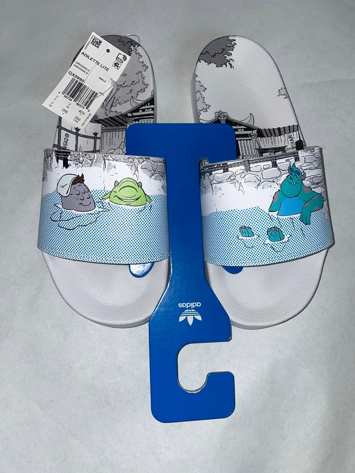 Adidas Adilette Lite Disney Pixar Monsters Mike Sully Size7