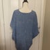 Hatch Slouch v-neck short sleeve blue floral dress