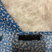 Hatch Slouch v-neck short sleeve blue floral dress
