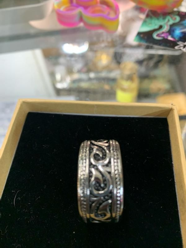 Steel wedding band