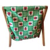 Vintage Lady Bug Folding Cloth Basket Magazine Yarn Sewing Supplies Retro 60s