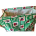 Vintage Lady Bug Folding Cloth Basket Magazine Yarn Sewing Supplies Retro 60s