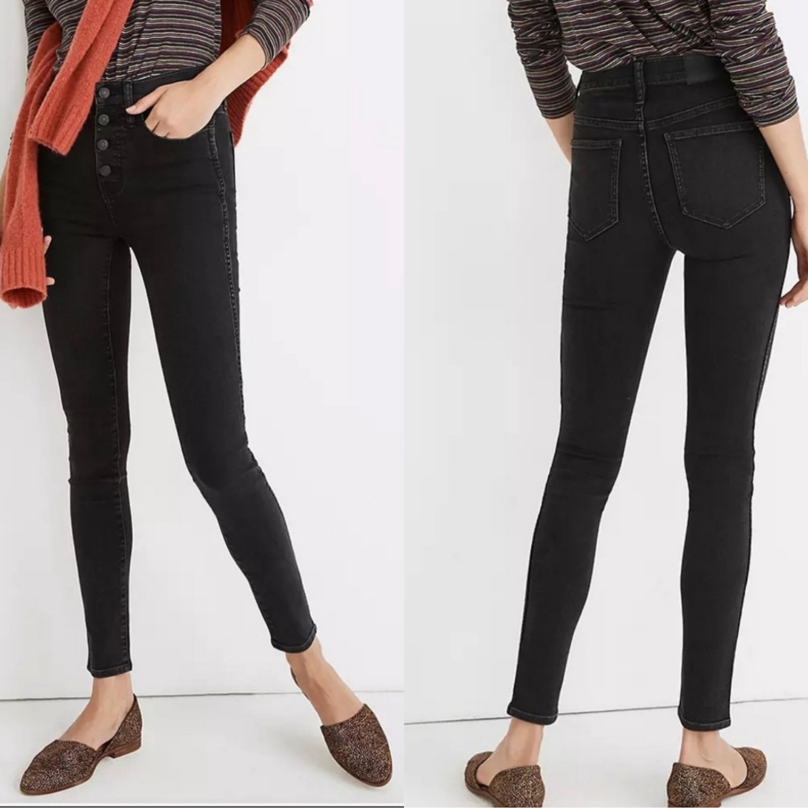 NWT Madewell 10” High Rose Skinny Jeans
