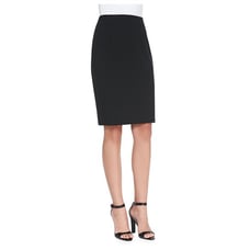 Eileen Fisher Stretch Ponte Knit Viscose Knee Length Pencil Skirt