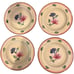 Pfaltzgraff Palermo Salad & Dinner Plates Set of 4 each Yellow Floral