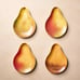 John Derian Yellow Melamine Pear Shaped Set of 4 Dessert Appetizer Plates NWT