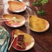 John Derian Yellow Melamine Pear Shaped Set of 4 Dessert Appetizer Plates NWT