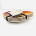 John Derian Yellow Melamine Pear Shaped Set of 4 Dessert Appetizer Plates NWT