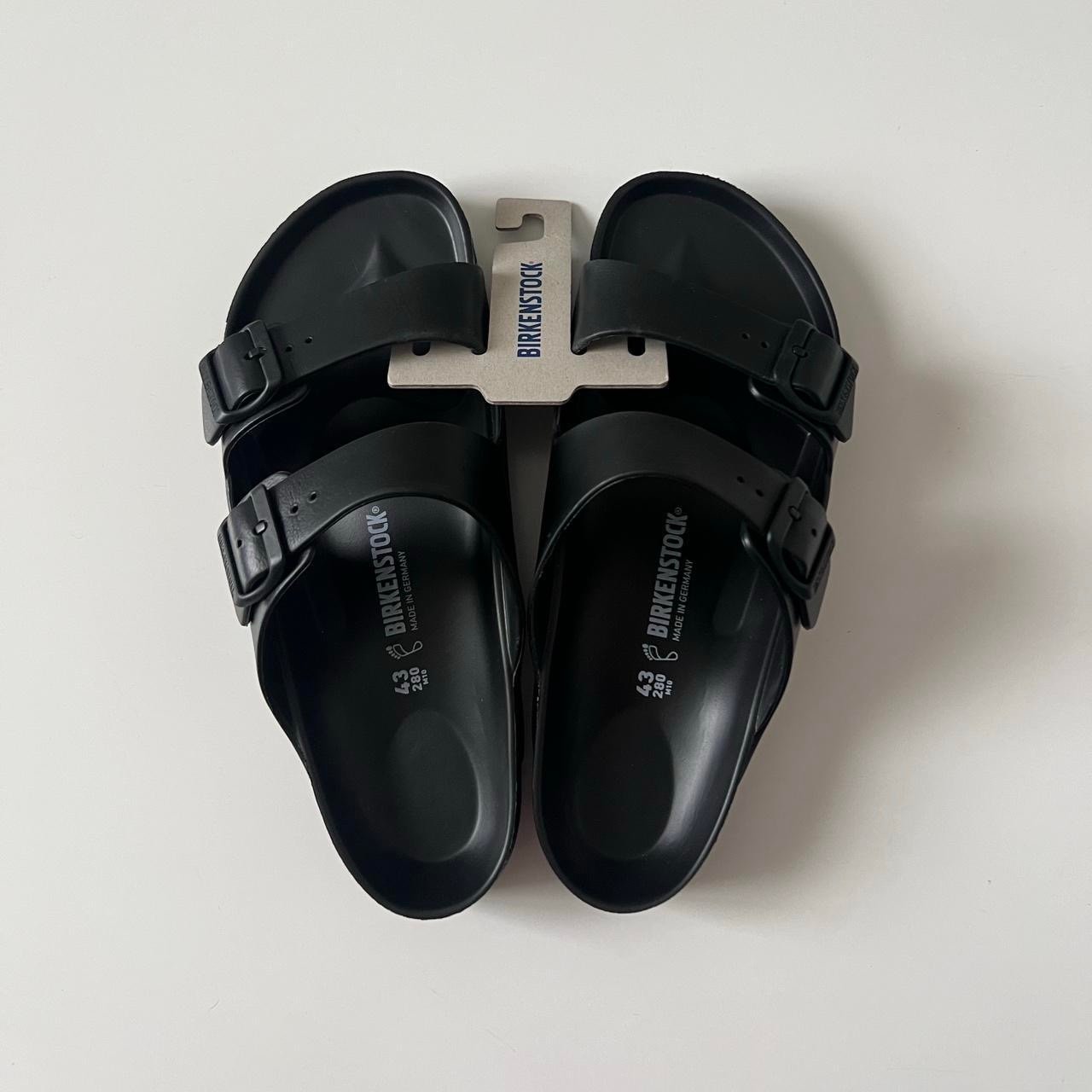 Men’s NWT birkenstock Arizona Eva black sandals slides