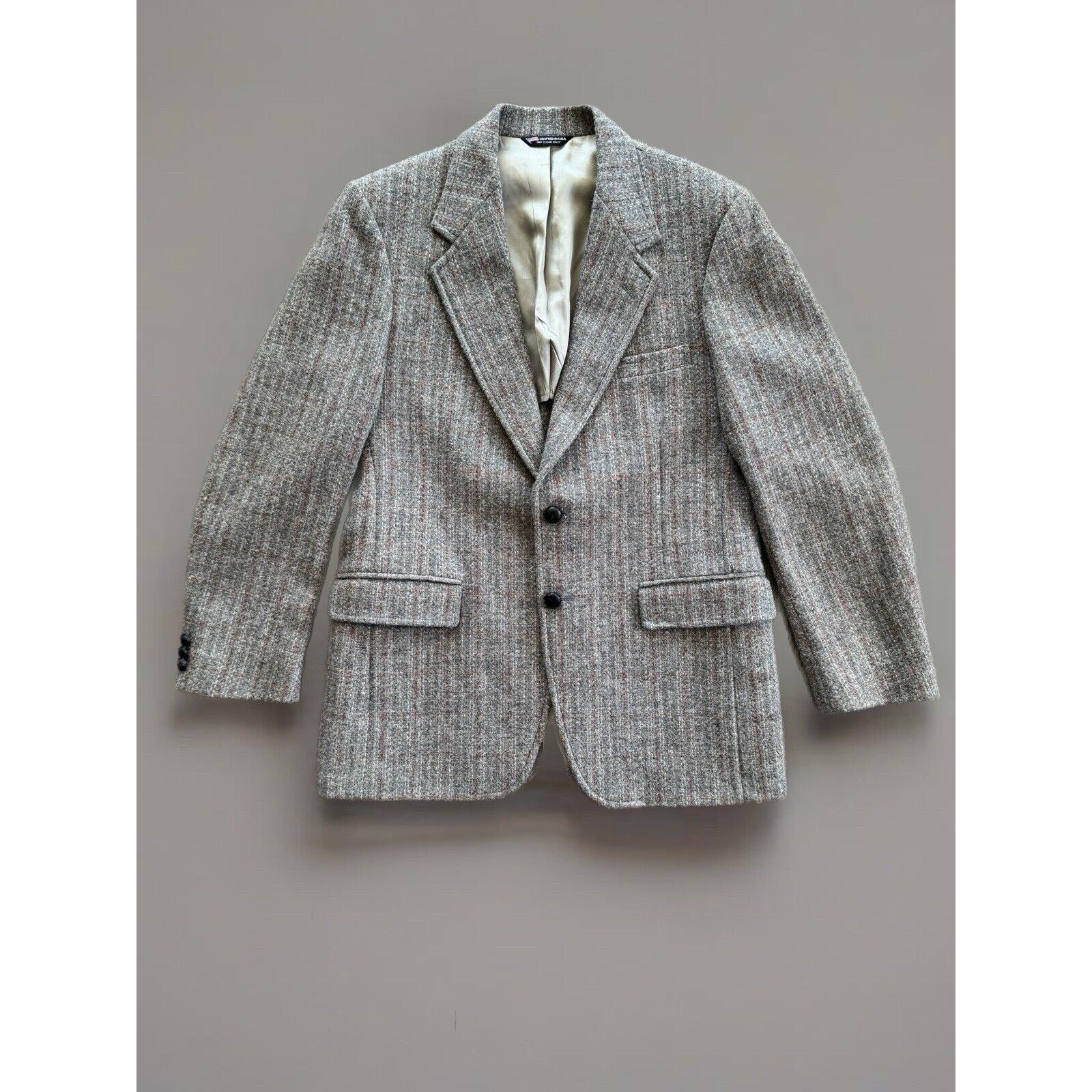 Hardwick Clothes Blazer Vintage Wool Plaid Striped Sport Coat UNISEX Academia