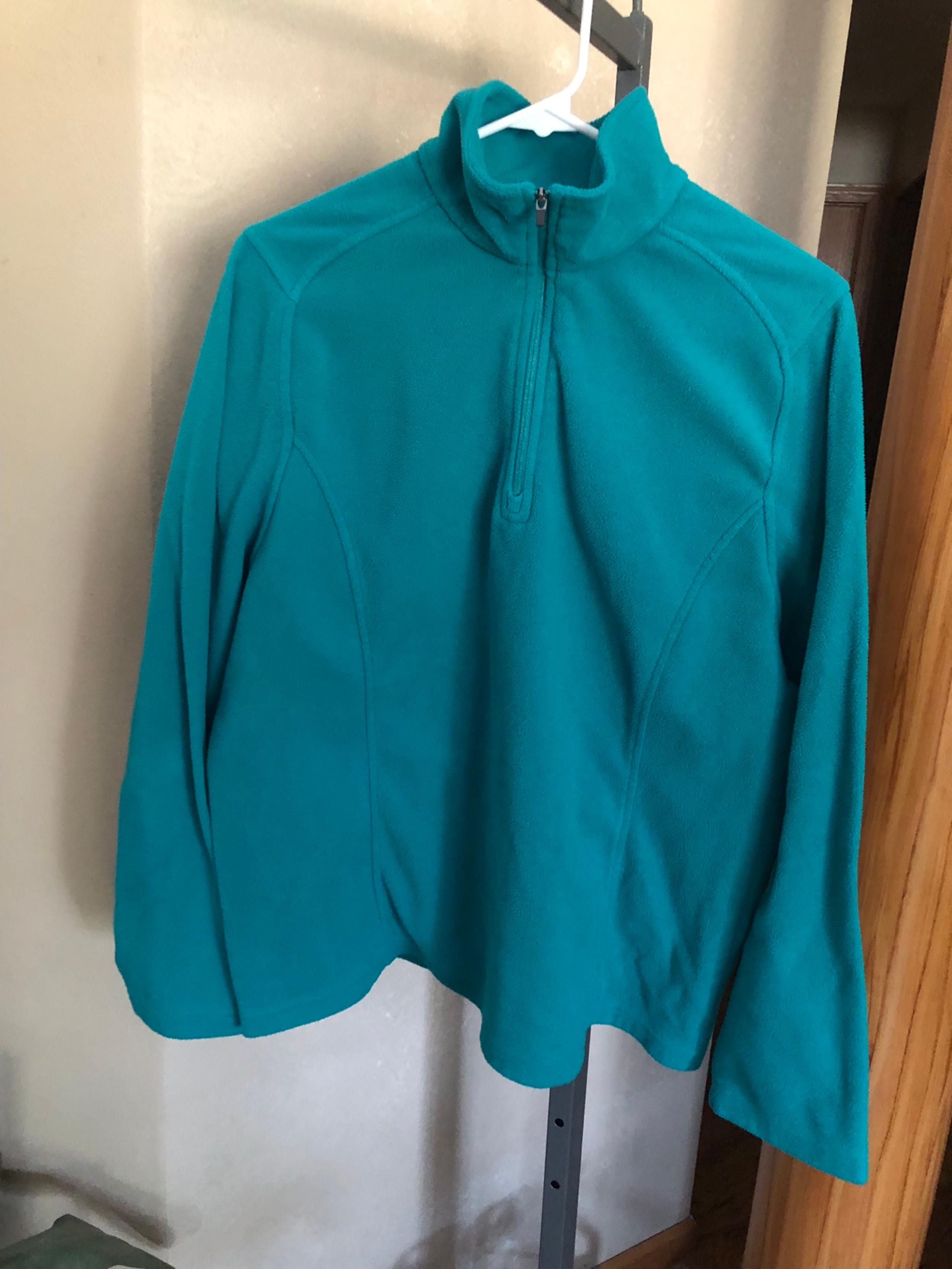 Women's Lands' End Quarter Zip Up Pullover Jacket size 18 XL EUC