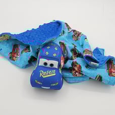Lovey Pixar Cars 3 Beanie Cruz Ramirez Plush Security Blanket, Cotton Print Baby
