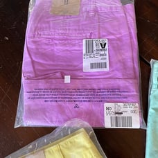 Lands End Womens Purple Chino shorts size 8