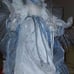 VINTAGE color-wheel FIBER OPTIC ANGEL TREE TOPPER / SILVER ICE QUEEN ANGEL