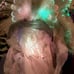VINTAGE color-wheel FIBER OPTIC ANGEL TREE TOPPER / SILVER ICE QUEEN ANGEL