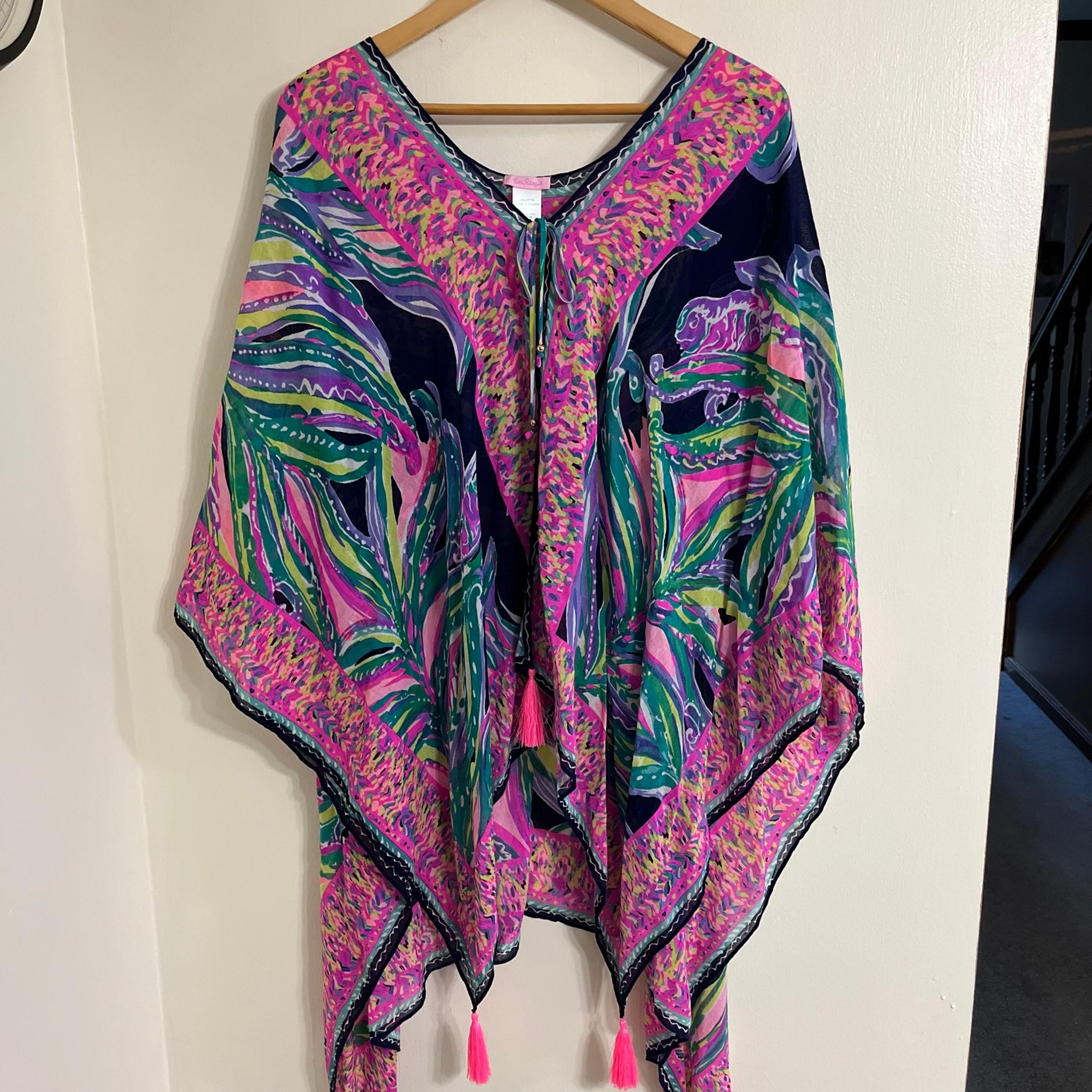 Lilly Pulitzer island caftan beach swim coverup one size