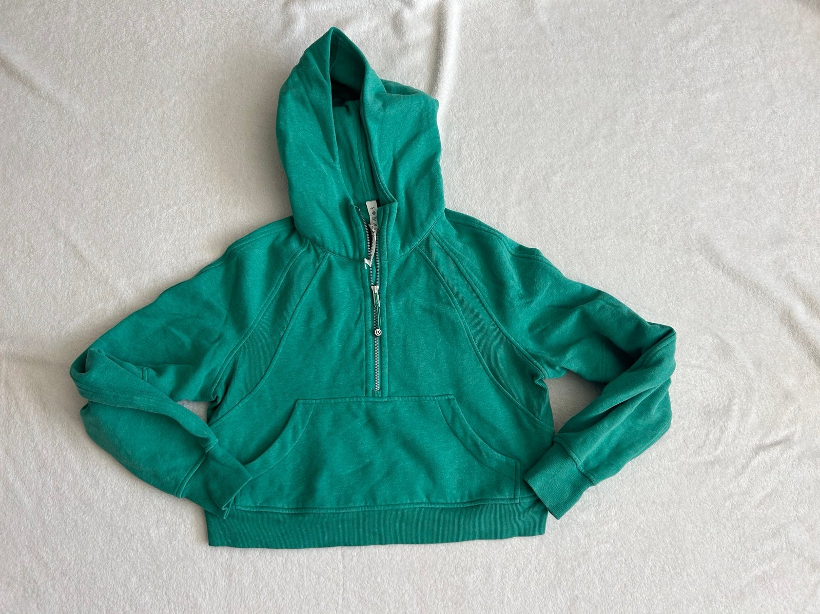 Lululemon Scuba Oversized 1/2 Zip Hoodie Heathered Maldives