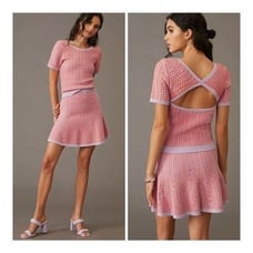 NWT Anthropologie Maeve Color-blocked knit set size M