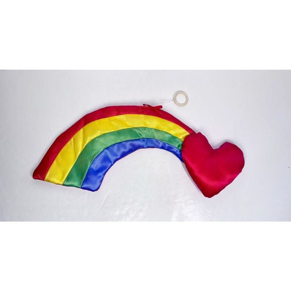 Charisma Rainbow with Heart Wall Hanging Decor Plush Vintage 80s RARE
