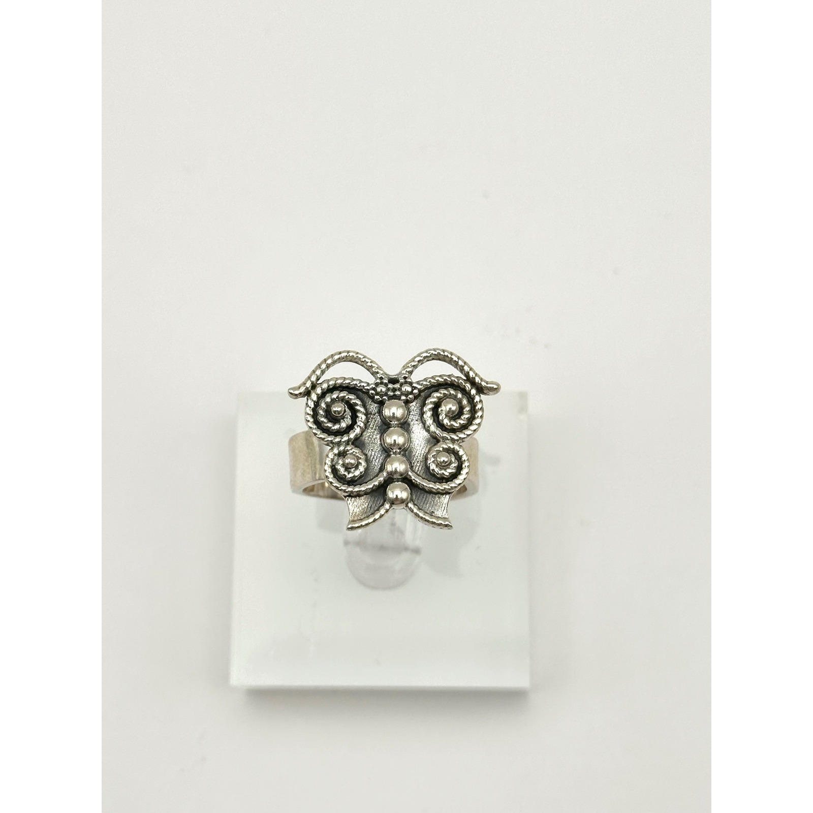 Butterfly Sterling Silver .925 Adjustable Ring