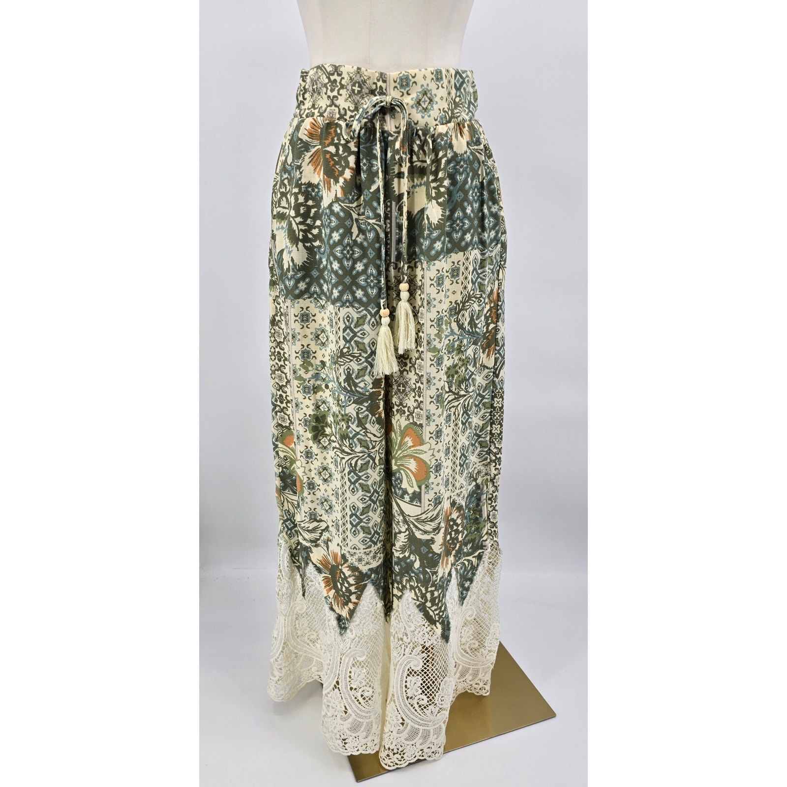 Miss Me Floral Crochet Beach Pants