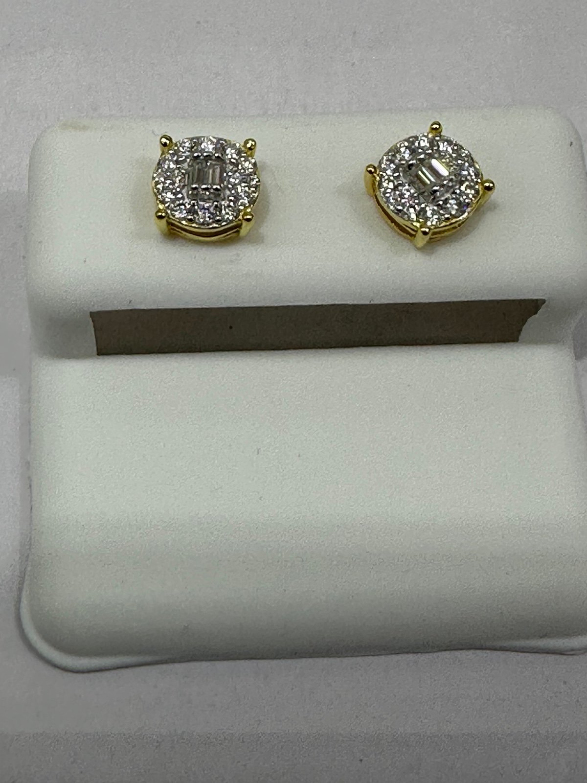 IMITED TIME MEGA SALE! 14K Gold Sterling Silver Earrings Moisanite Passes Diamo
