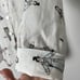 Vintage FLAX UnderFLAX Pajama Top FLAX Dolls Pattern Whimsical Linen White Sz S