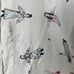 Vintage FLAX UnderFLAX Pajama Top FLAX Dolls Pattern Whimsical Linen White Sz S